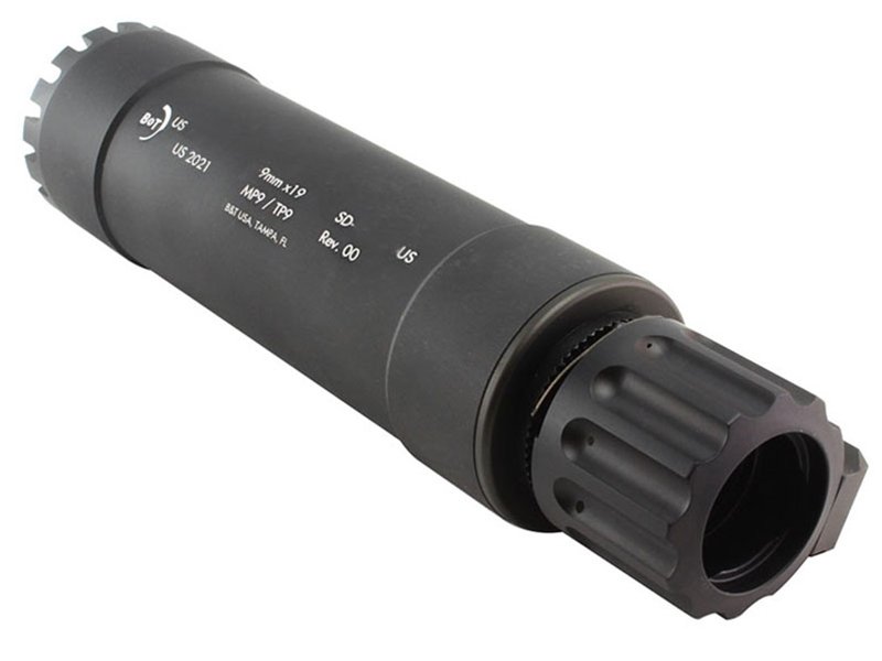 B&T RBS 9mm Suppressor for TP9/MP9, Black 1 115