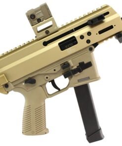 B&T APC9K Pro 9mm 4.3" 30rd Pistol, Coyote Tan w/Aimpoint ACRO P-2 - Glock Lower